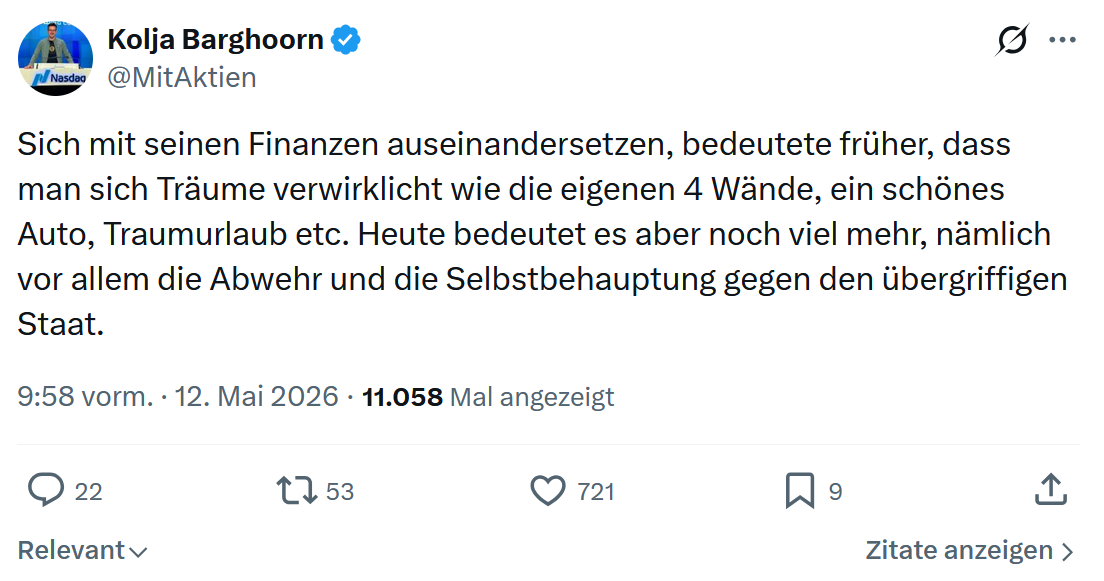 Kolja Barghoorn: Sich mit seinen Finanzen auseinandersetzen…