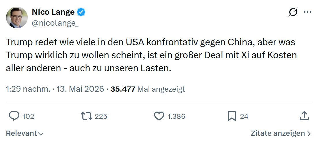 Nico Lange: Trump redet wie viele in den USA…