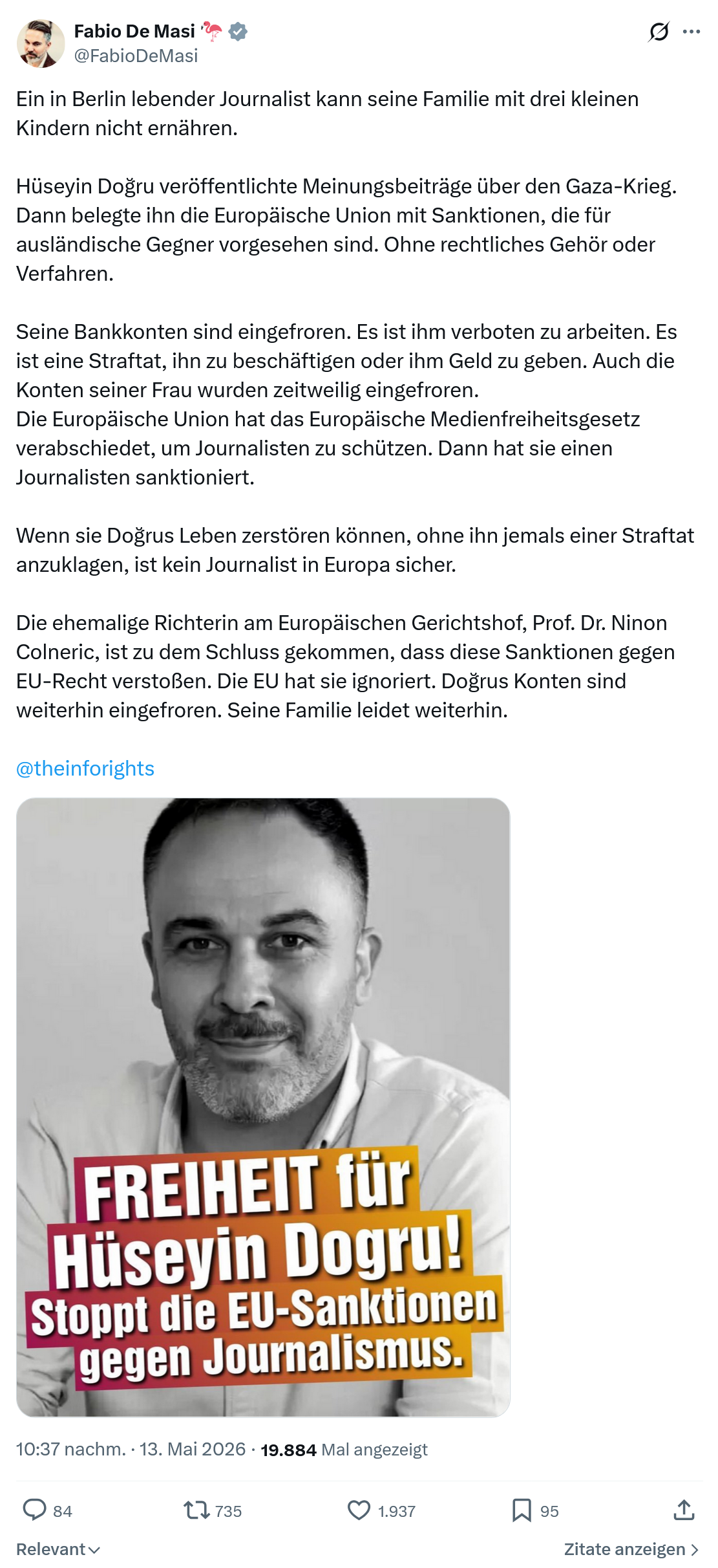 Fabio De Masi: Ein in Berlin lebender Journalist…