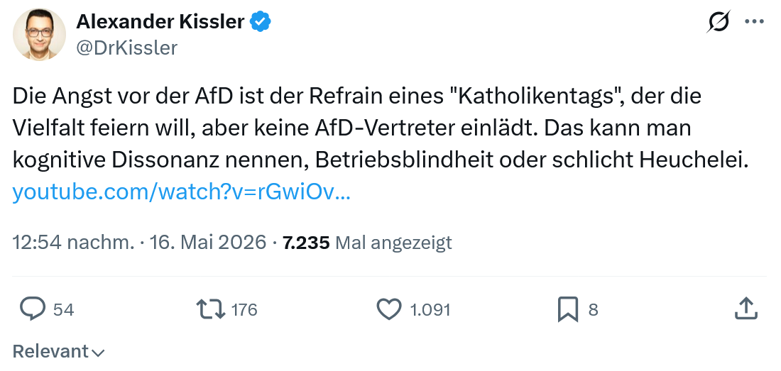 Alexander Kissler: Die Angst vor der AfD ist der Refrain…