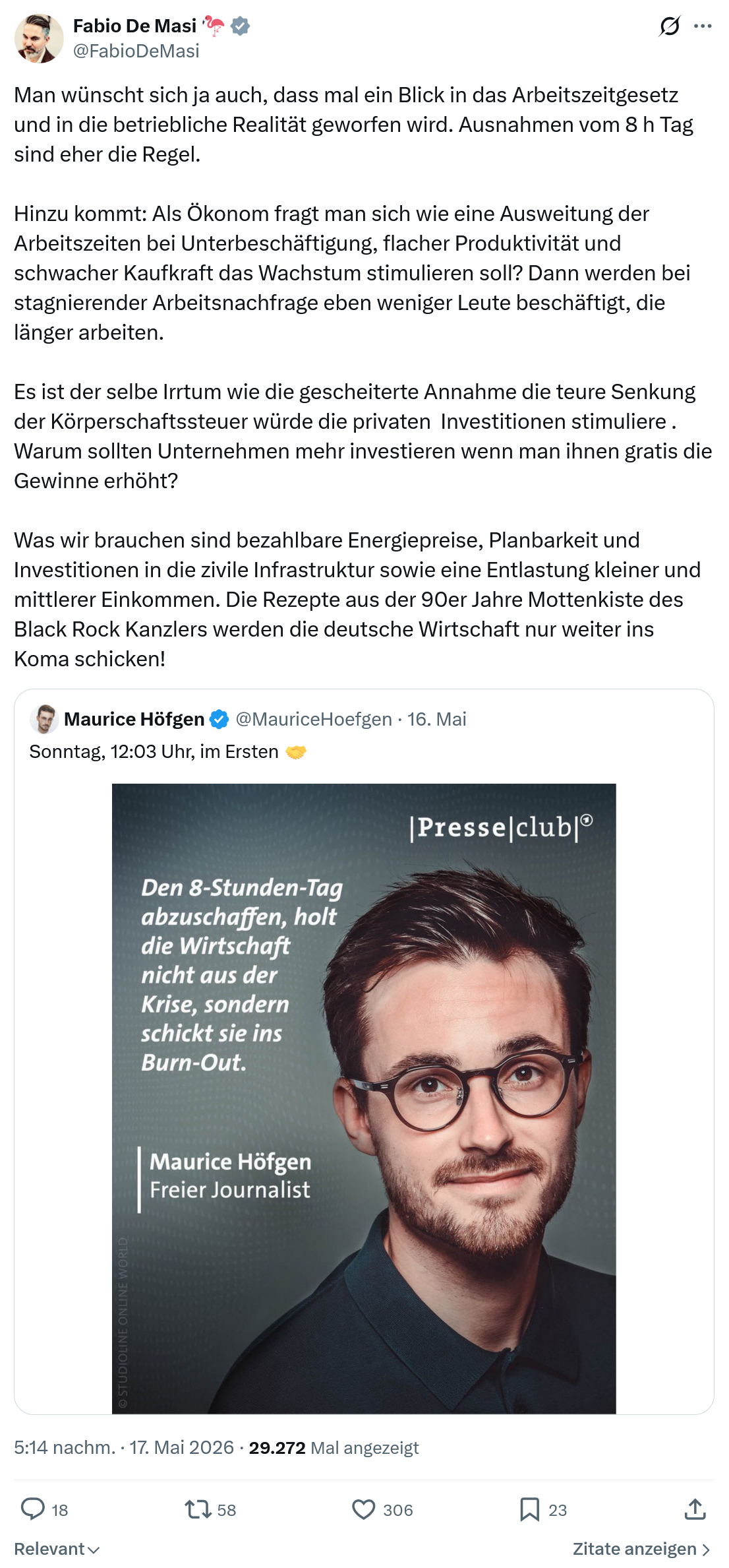 Fabio De Masi: Man wünscht sich ja auch…