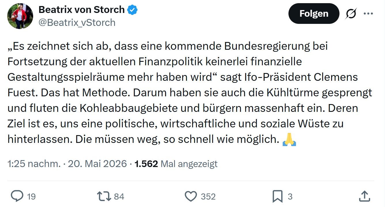 Beatrix von Storch: Es zeichnet sich ab…