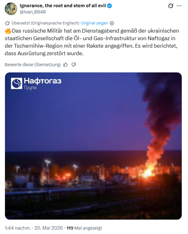 ivan Ignorance: Das russische Militär hat am Dienstagabend…