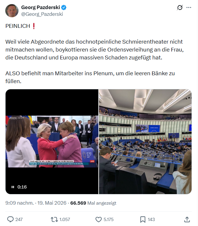 Georg Pazderski: PEINLICH❗️…