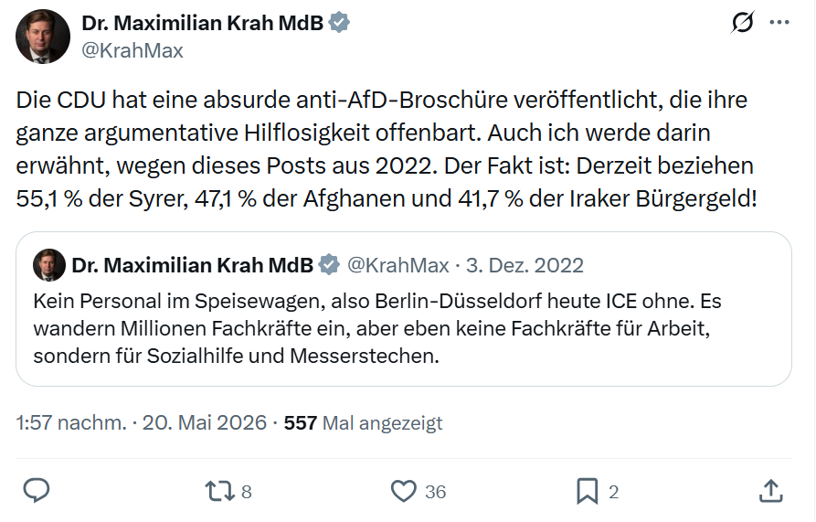Maximilian Krah: Die CDU hat eine absurde…