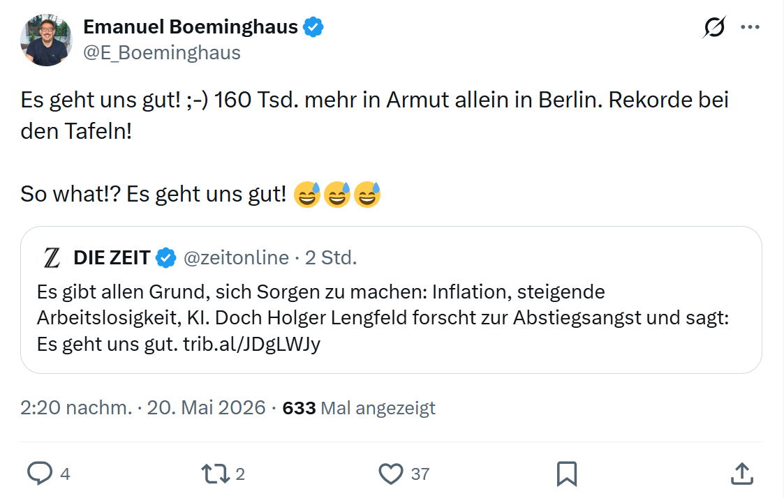 Emanuel Boeminghaus: Es geht uns gut!…
