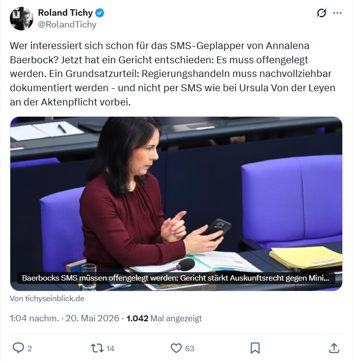 Roland Tichy: Wer interessiert sich schon…