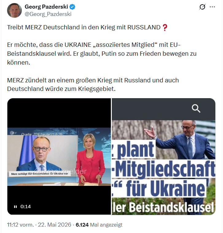 Georg Pazderski: Treibt MERZ Deutschland in den...