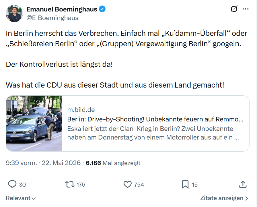 Emanuel Boeminghaus: In Berlin herrscht das Verbrechen...