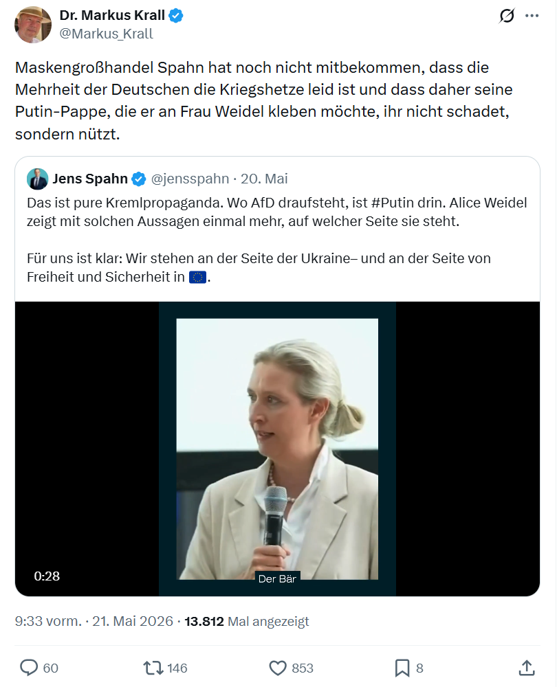 Markus Krall: Maskengroßhandel Spahn hat noch nicht...