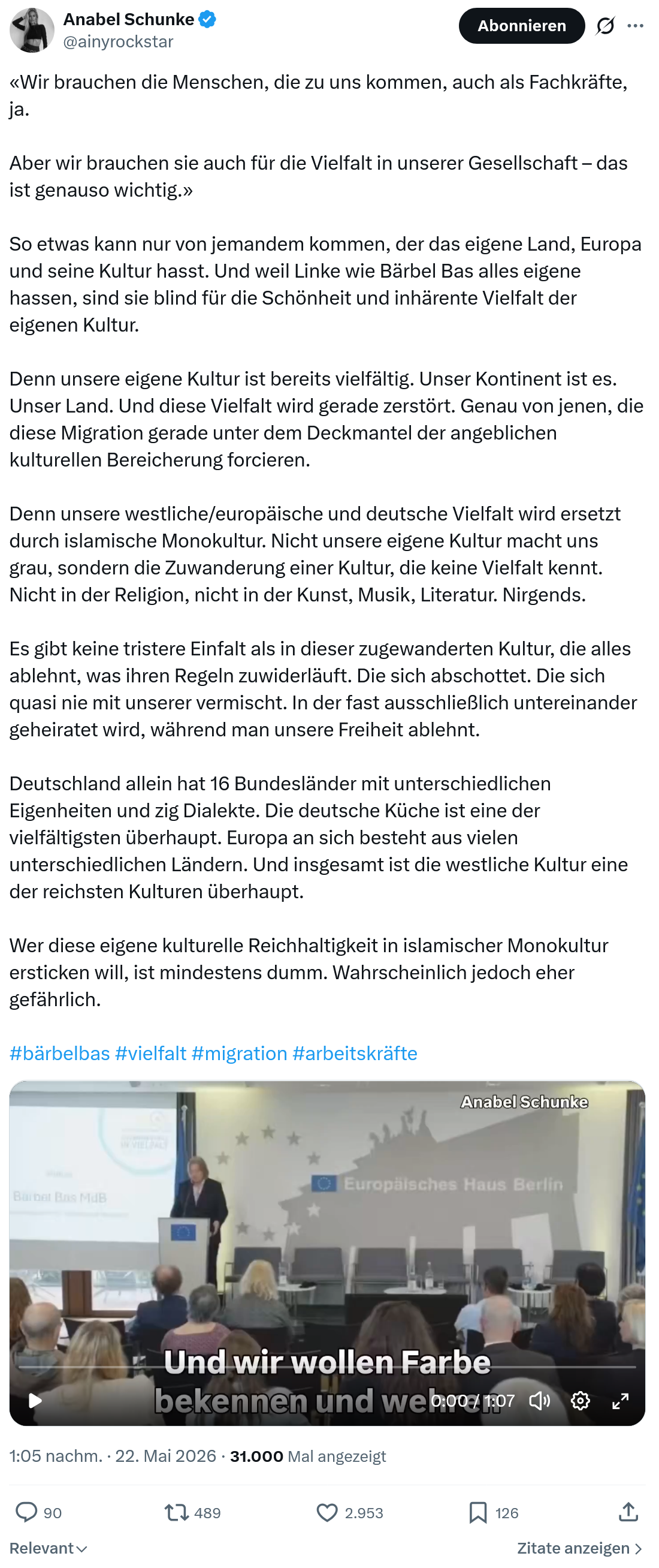 Anabel Schunke: Wir brauchen die Menschen…