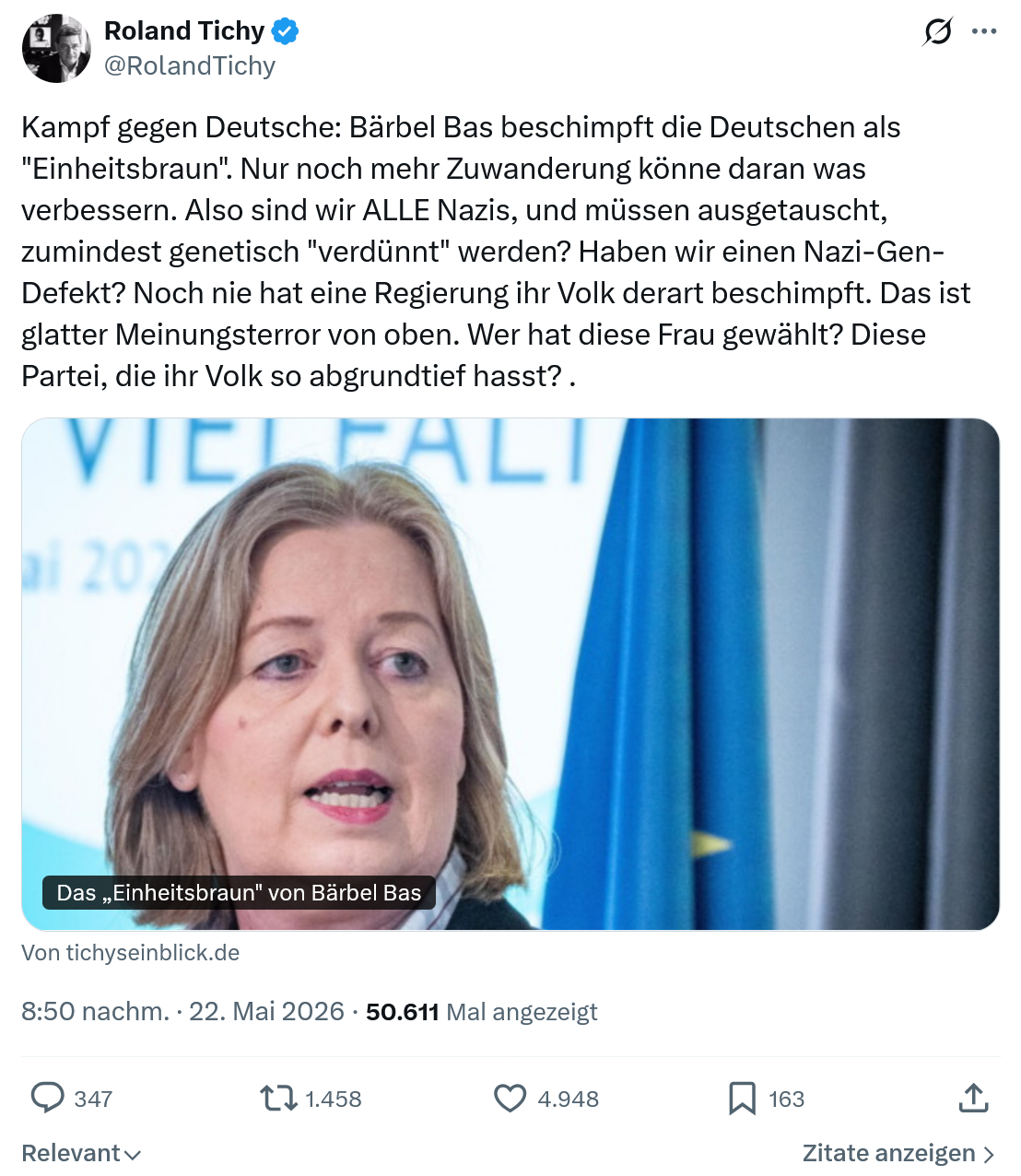 Roland Tichy: Kampf gegen Deutsche…