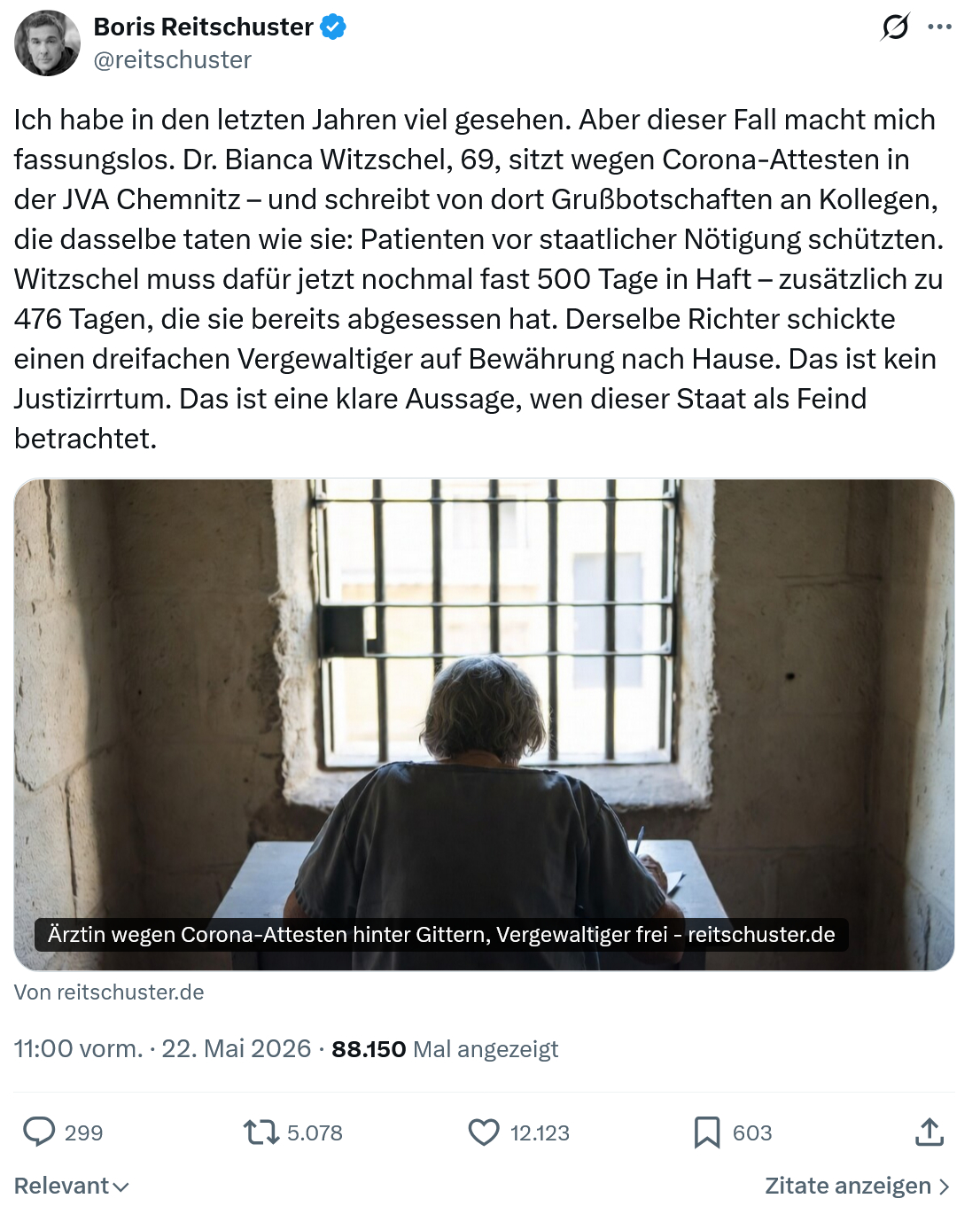 Boris Reitschuster: Ich habe in den letzten Jahren…