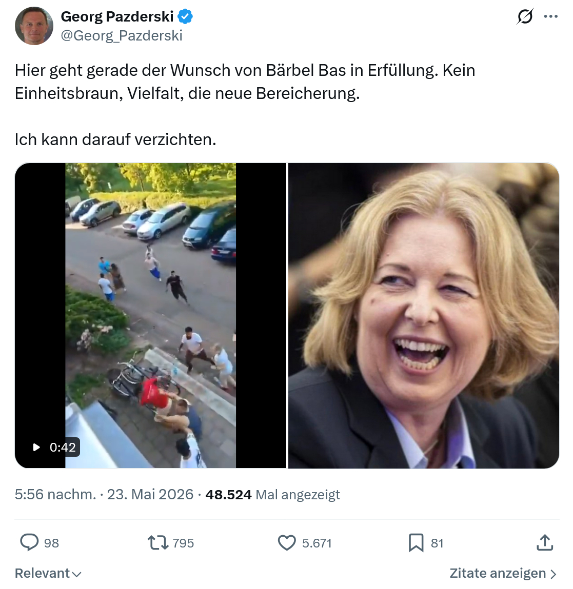 Georg Pazderski: Hier geht gerade der Wunsch…
