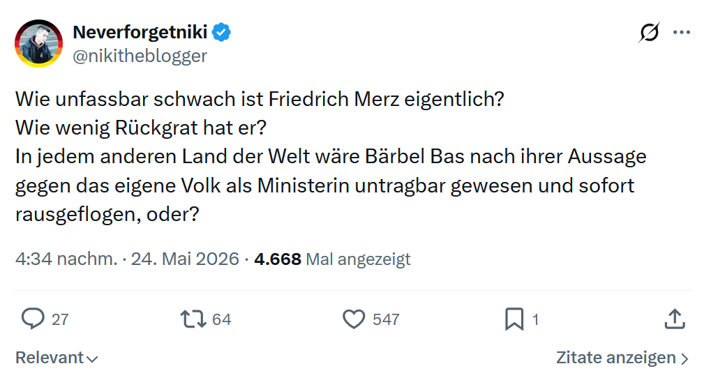 Neverforgetniki: Wie unfassbar schwach ist Friedrich Merz eigentlich?…