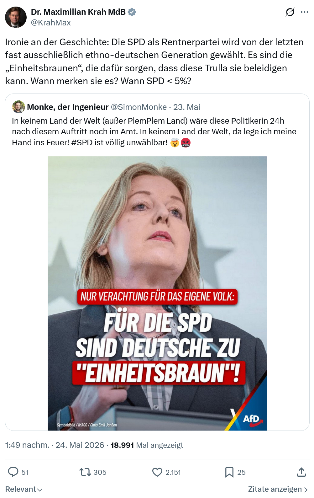 Maximilian Krah: Ironie an der Geschichte…