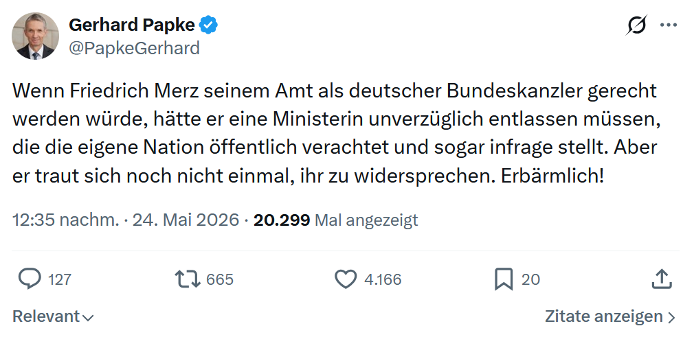 Gerhard Papke: Wenn Friedrich Merz seinem Amt…