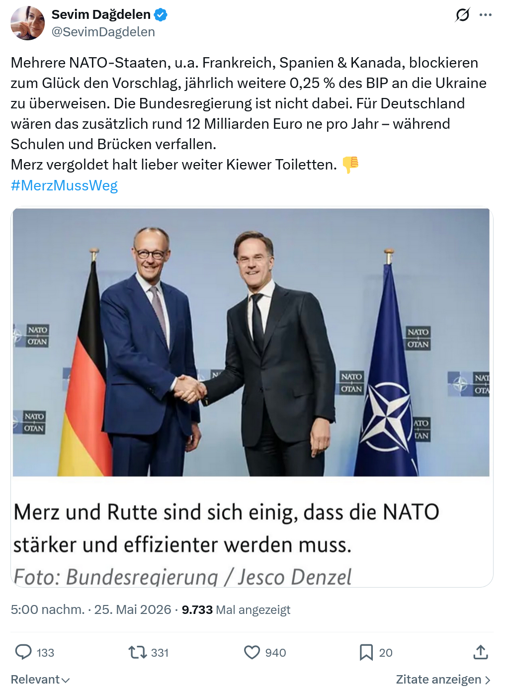 Sevim Dagdelen: Mehrere NATO-Staaten…
