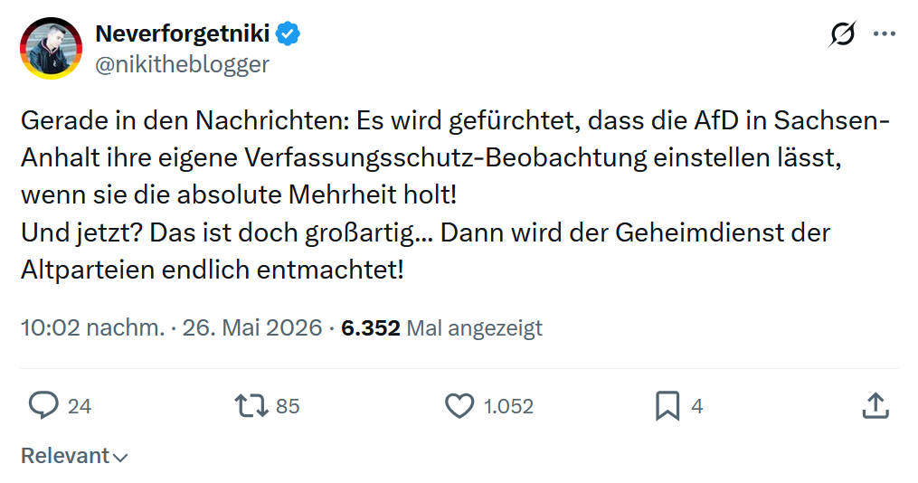 Neverforgetniki: Gerade in den Nachrichten…