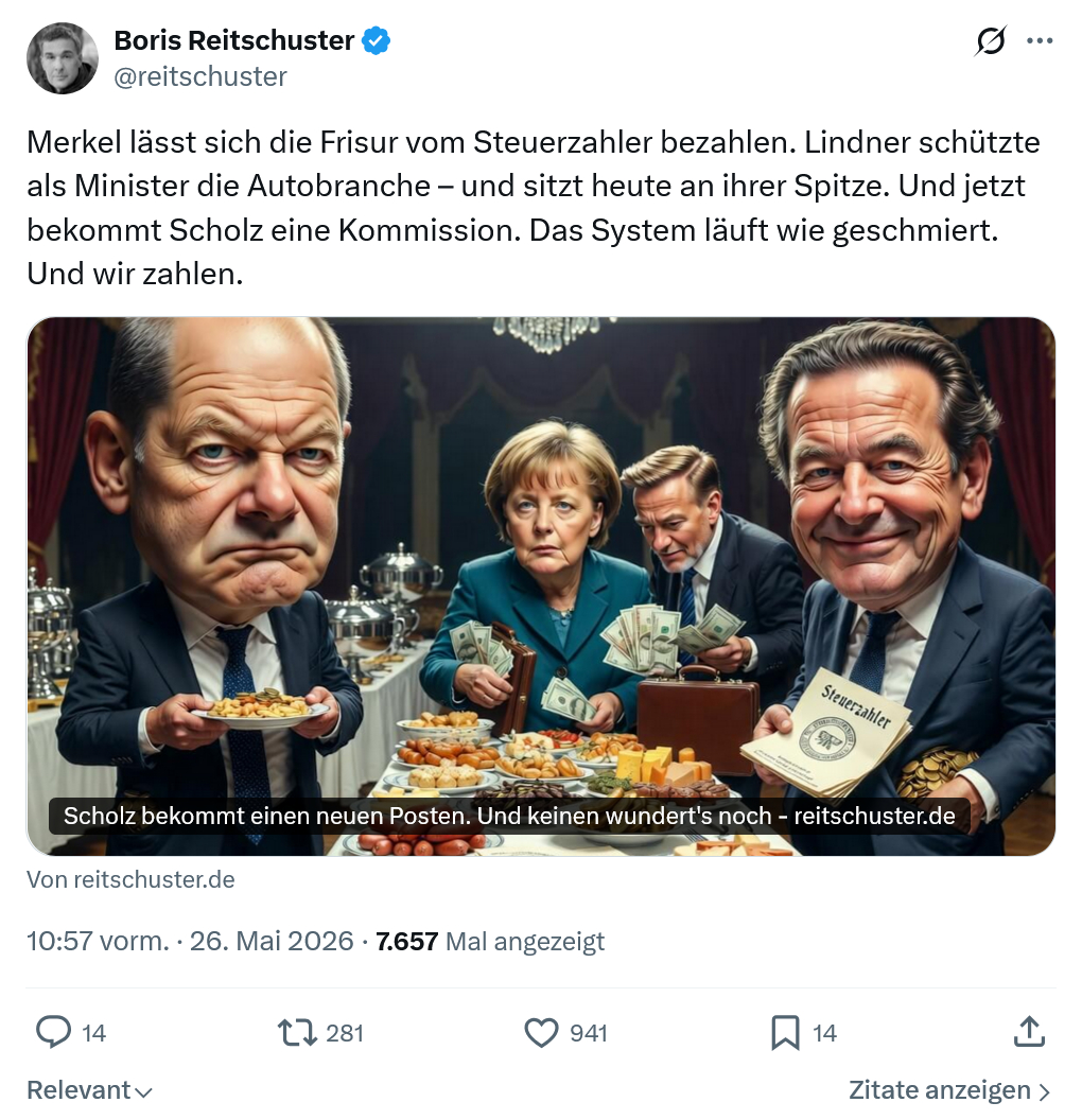 Boris Reitschuster: Merkel lässt sich die Frisur…