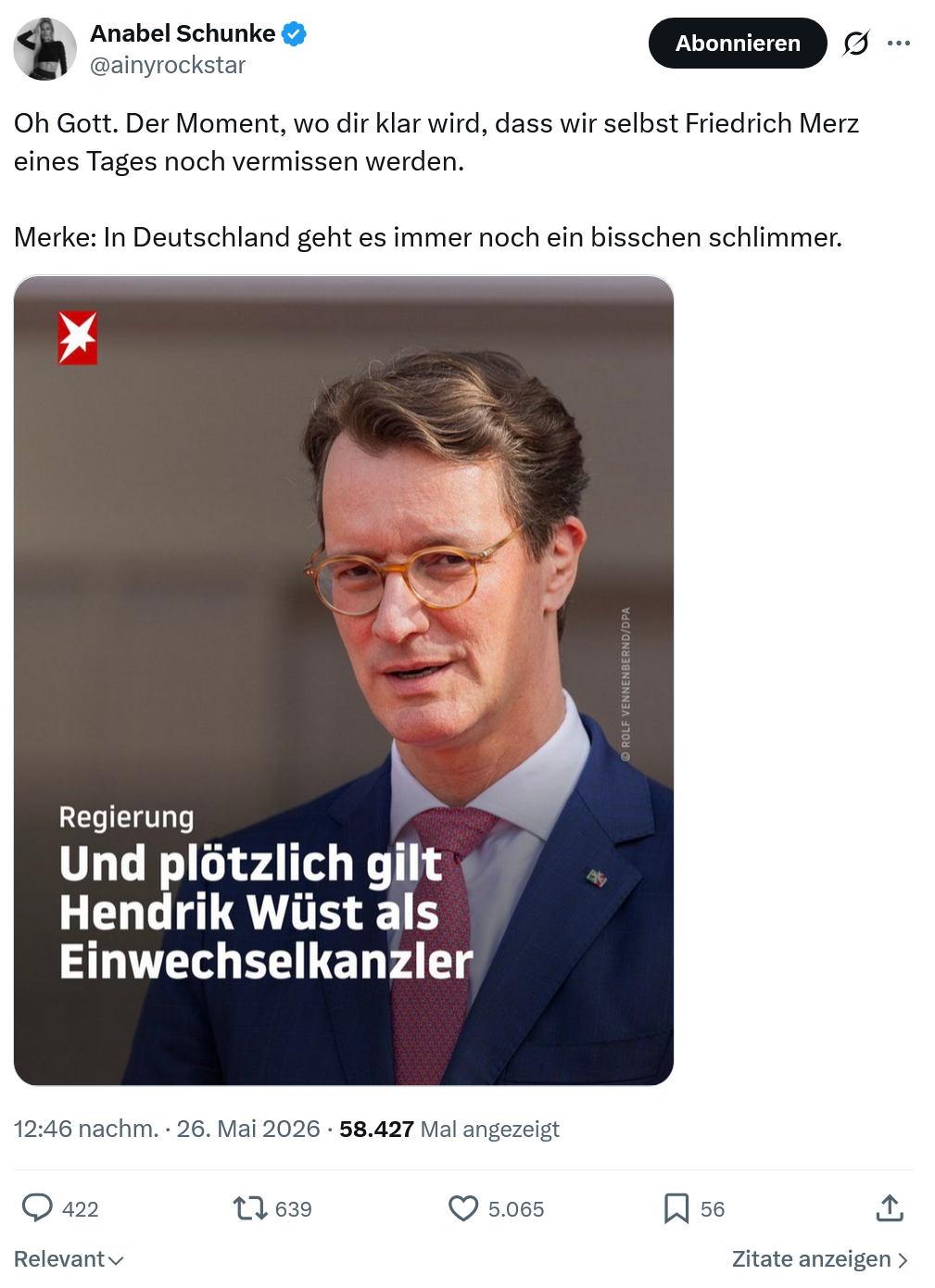 Anabel Schunke: Oh Gott. Der Moment…
