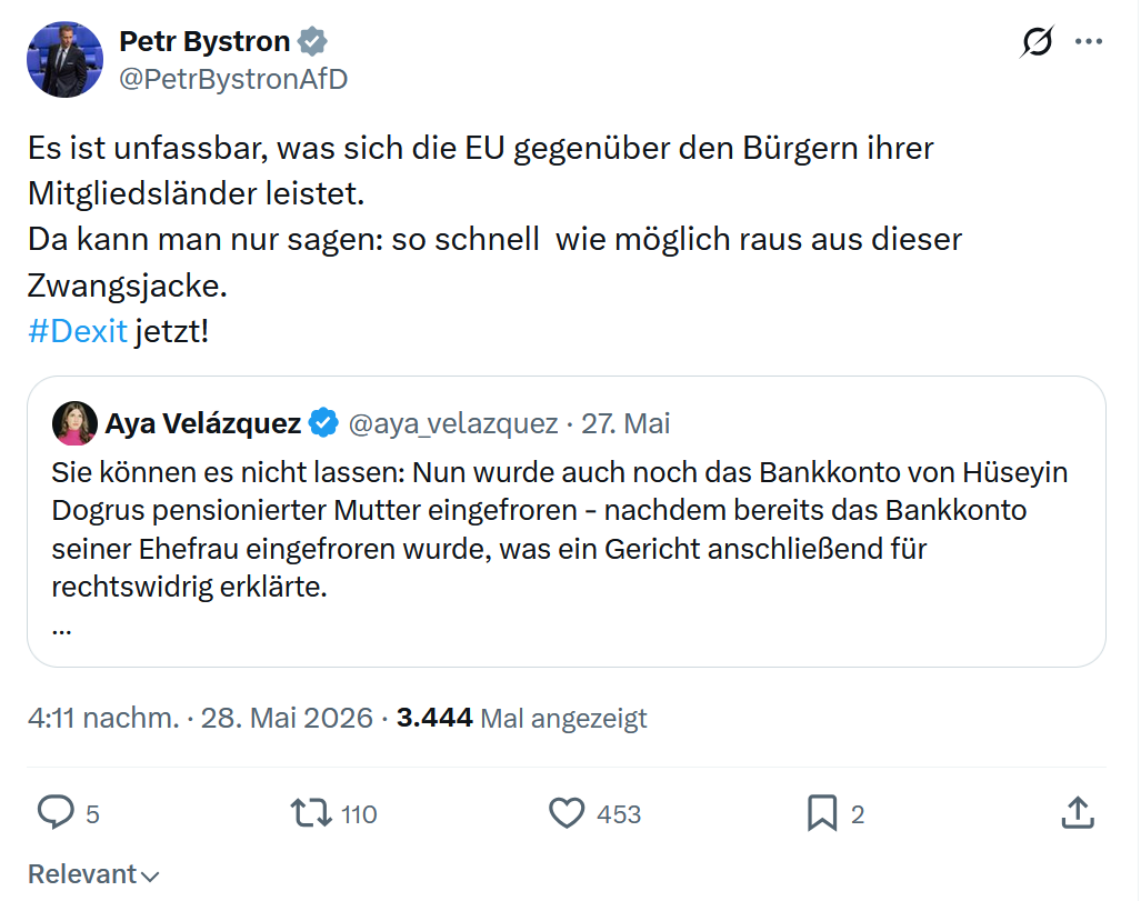 Petr Bystron: Es ist unfassbar, was sich...