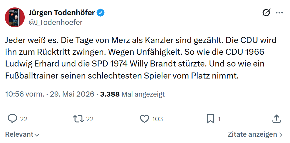 Jürgen Todenhöfer: Jeder weiß es…