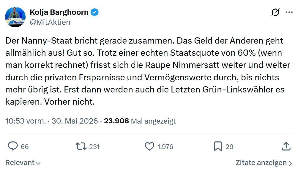Kolja Barghoorn: Der Nanny-Staat bricht gerade zusammen…
