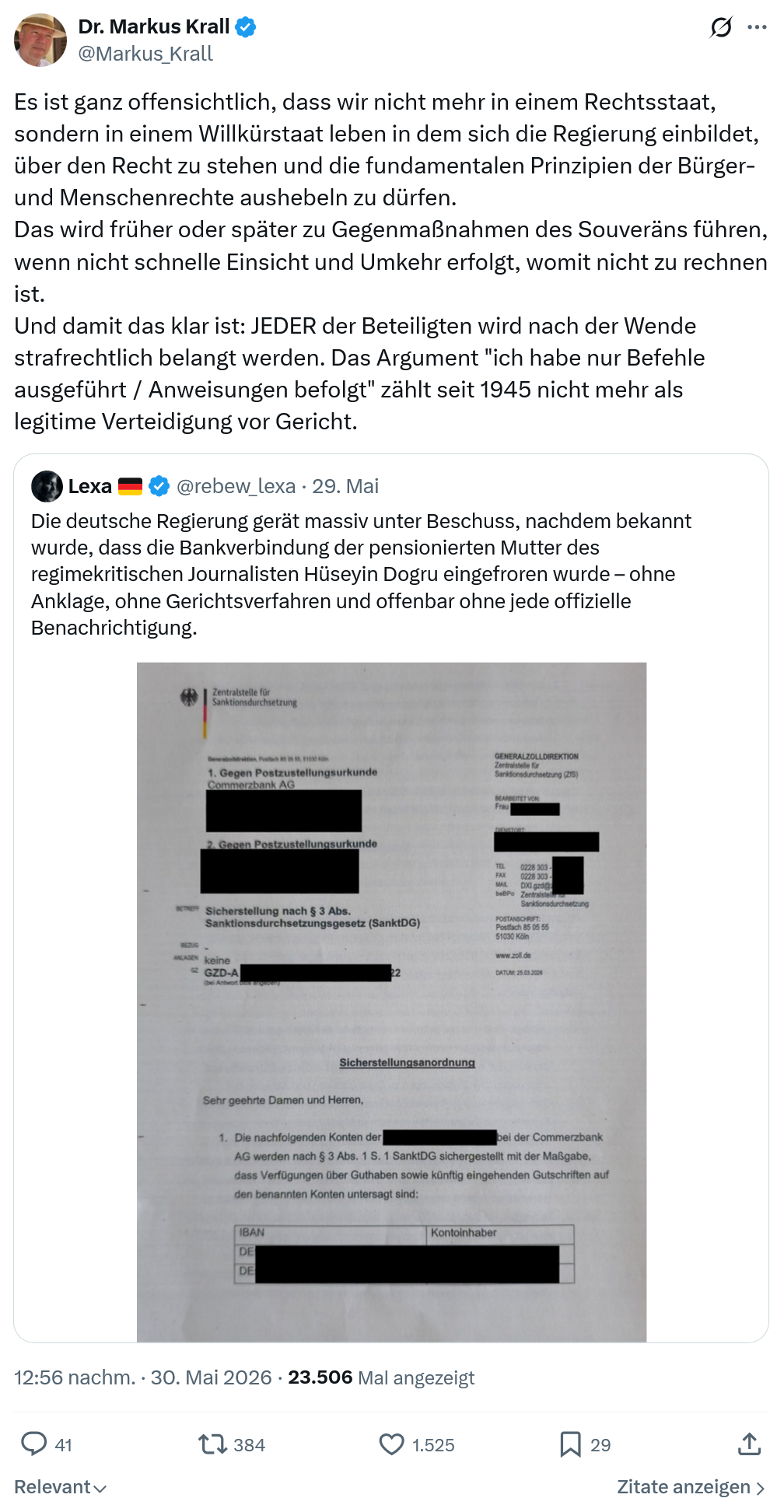 Markus Krall: Es ist ganz offensichtlich…
