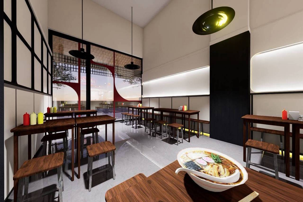 งานออกแบบร้านก๋วยเตี๋ยวเรือเจริญเมือง