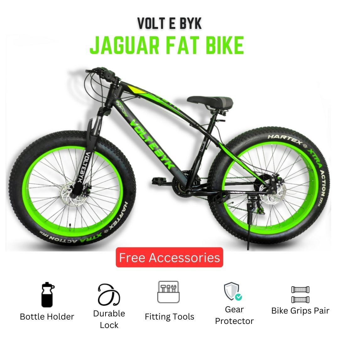 NHL Jaguar Fat Bike with 21 Gears Multi Speed, Fat tyre Cycle with