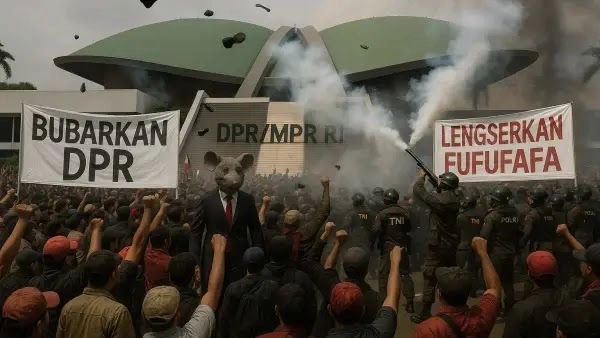 Unjuk rasa Hari Ini: Massa Bergerak Tuntut Bubarkan DPR