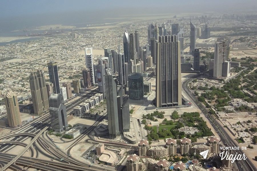 Dubai - Burj Al Khalifa - a vista do prédio mais alto do mundo (foto do blog Vontade de Viajar)