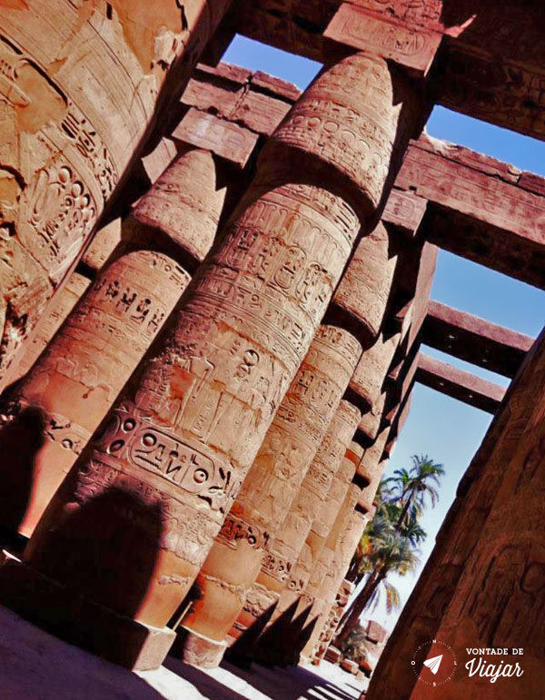 Egito - Ramesseum sala hipostila do templo de Ramses II