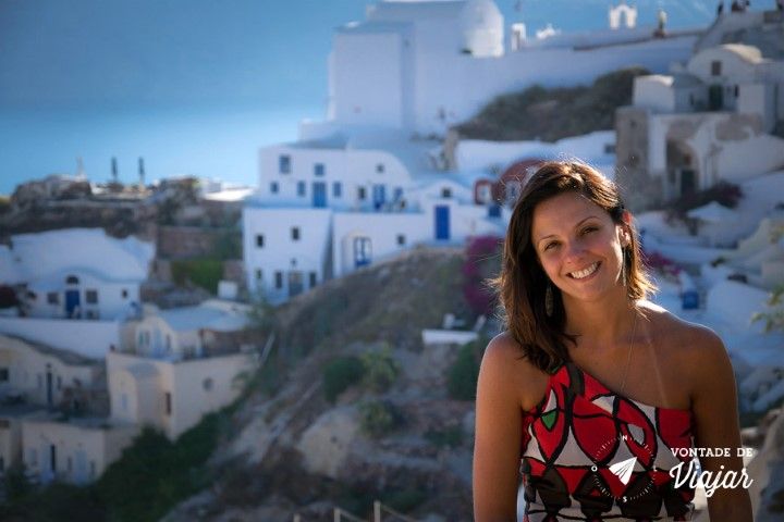Dicas de fotografia de viagem - fundo desfocado - Santorini