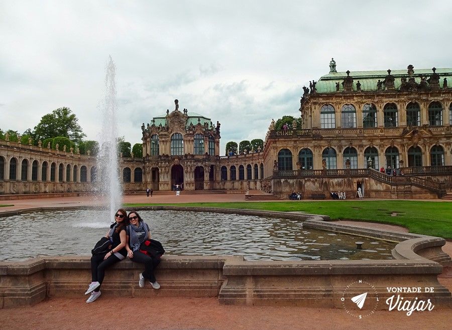 Dresden - Fonte no jardim do Dresdener Zwinger