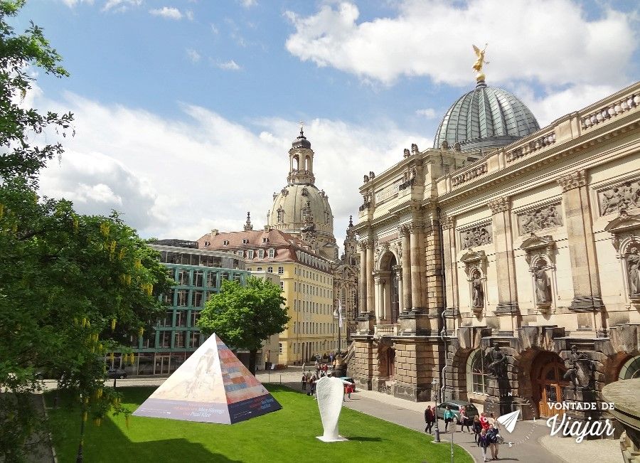 Dresden - Jardim entre o Museu Albertinum e o Bruhlsche Terrasse
