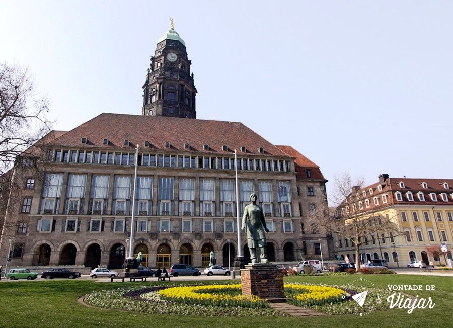 Dresden - Rathaus o predio da prefeitura