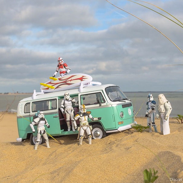 Discret - Stormtroopers na praia