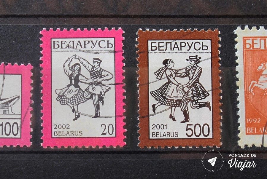 Colecao de selos - Dancas da Bielorrusia