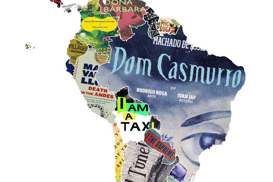 Mapa Mundi Literario - Livros Autores Latinos