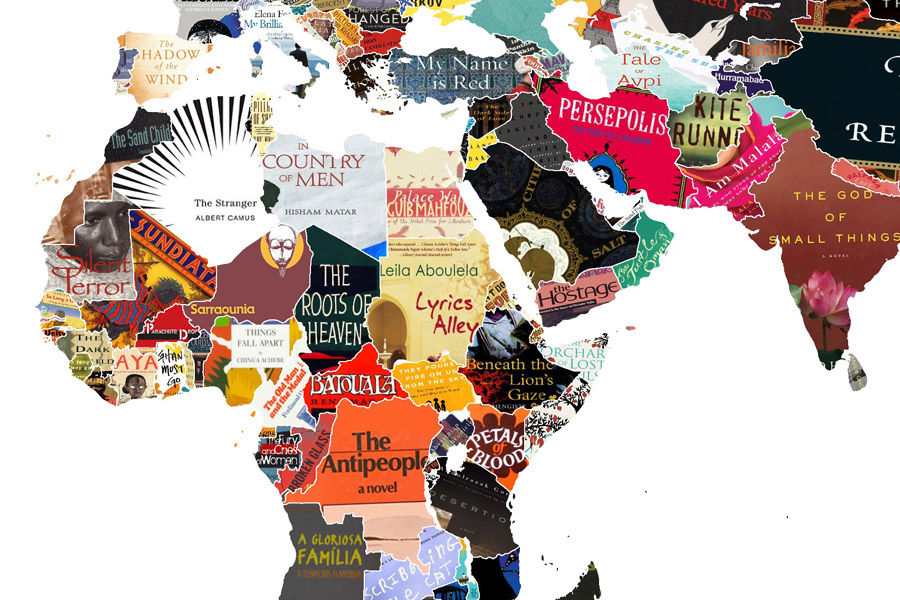Mapa Mundi Literario - Livros da Africa