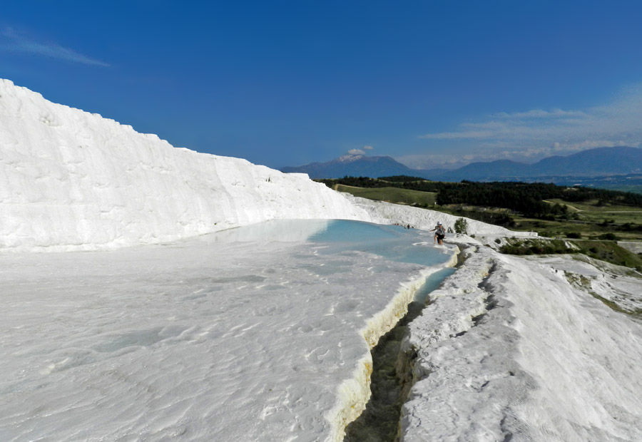Pamukkale - Montanha branca na Turquia