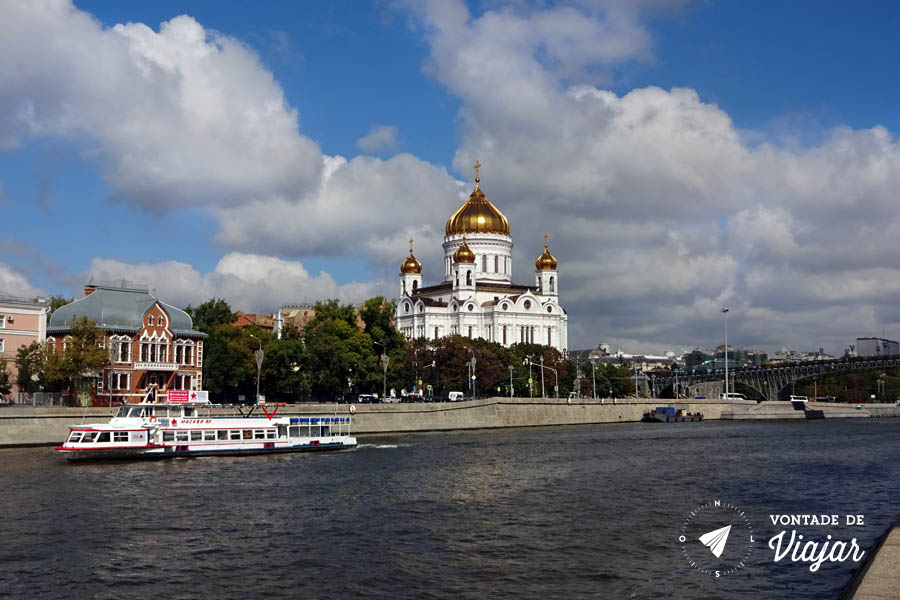 Moscou Red October - Catedral de Cristo Salvador Rio Moscou