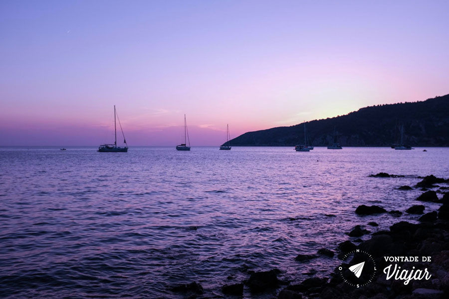 Viagem Croacia - Por do sol no mar Adriatico