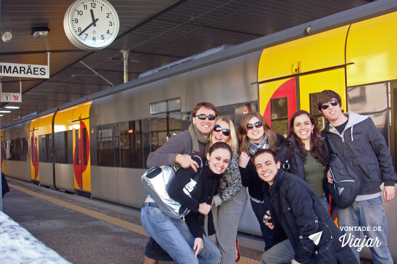 Trem na Europa - Trem em Portugal do Porto para Guimaraes