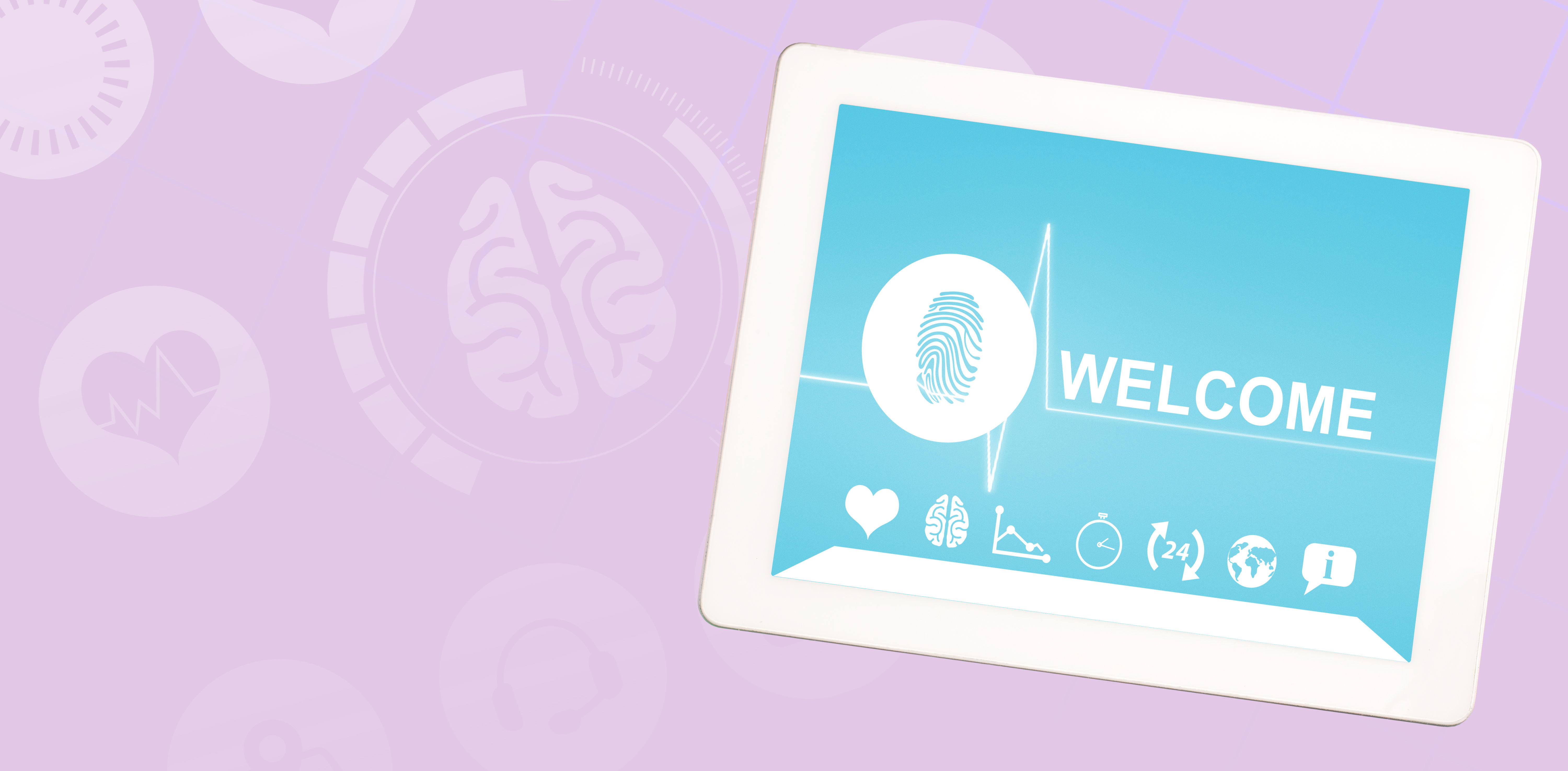 Composite medical health app interface showing AI biomarker analysis dashboard, personalized nutrition scoring, and supplement tracking features