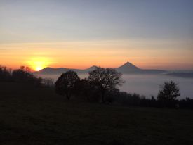 tramonto ai colli Euganei