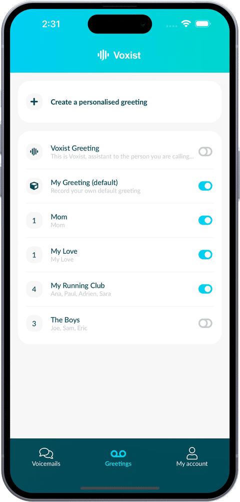 Voxist app screenshot