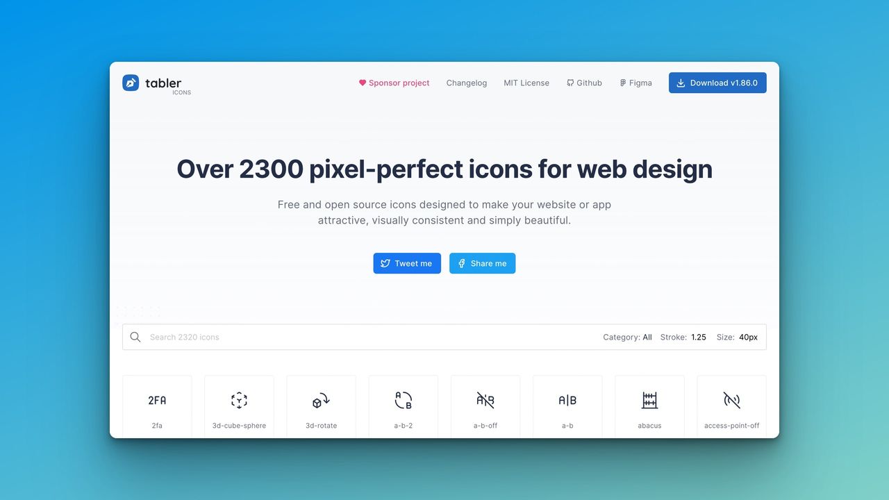 Tabler icons